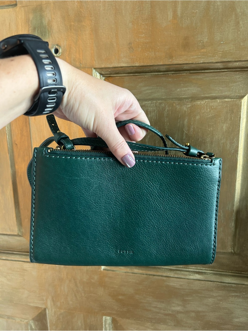 Fossil leather purse